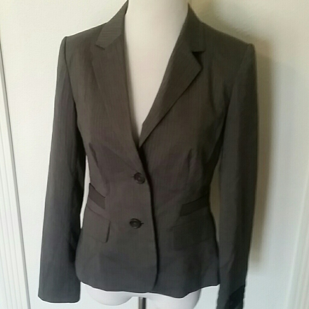 Banana Republic blazer pinstripe Gray NEW with Tag
